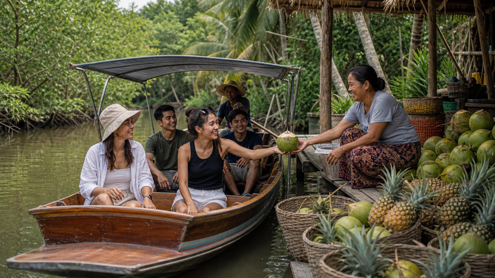 A community-based day in Bang Rong with mangroves, village food, and calm northeast Phuket scenery